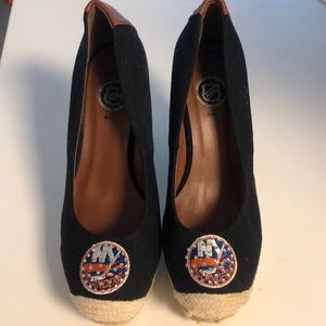 New York Islanders Studded Wedge Heels